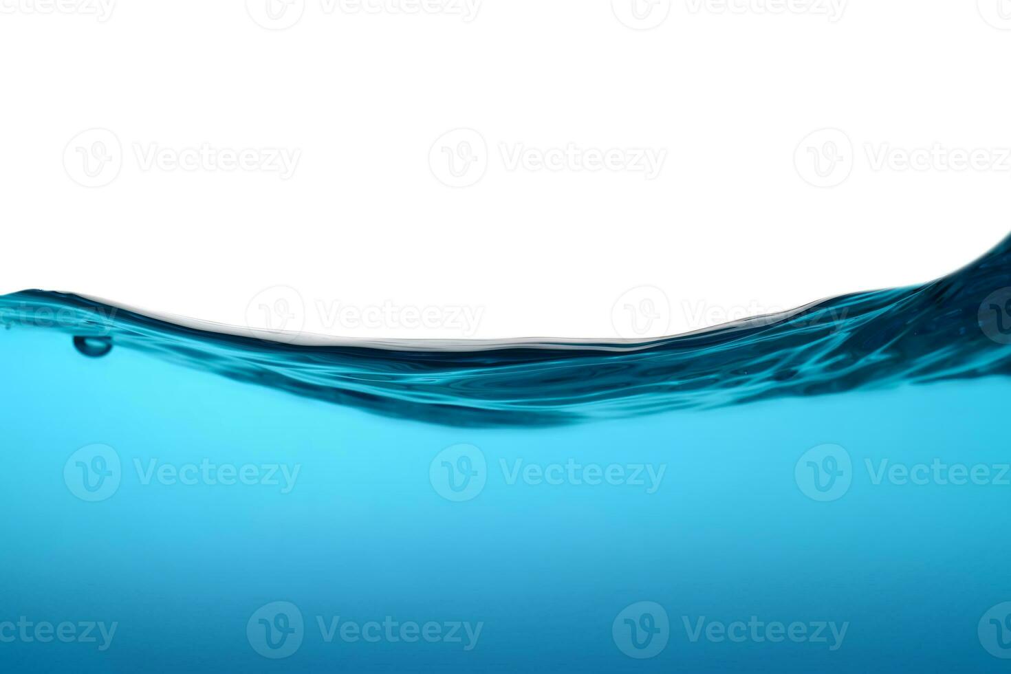 Water surface movement. white background. Movement. Close-up view. photo