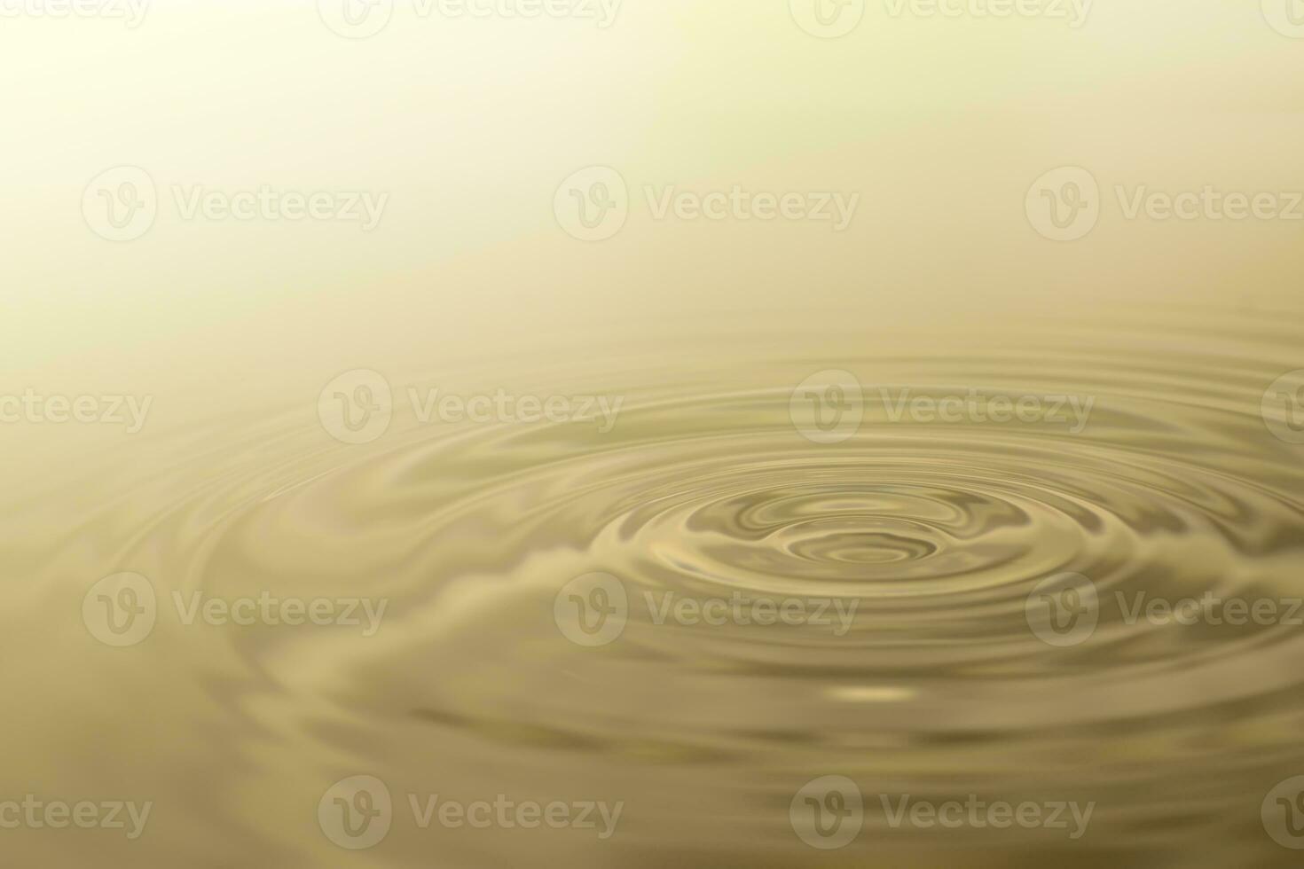 Waves of water are caused by falling droplets. 3d illustration. close-up view. photo
