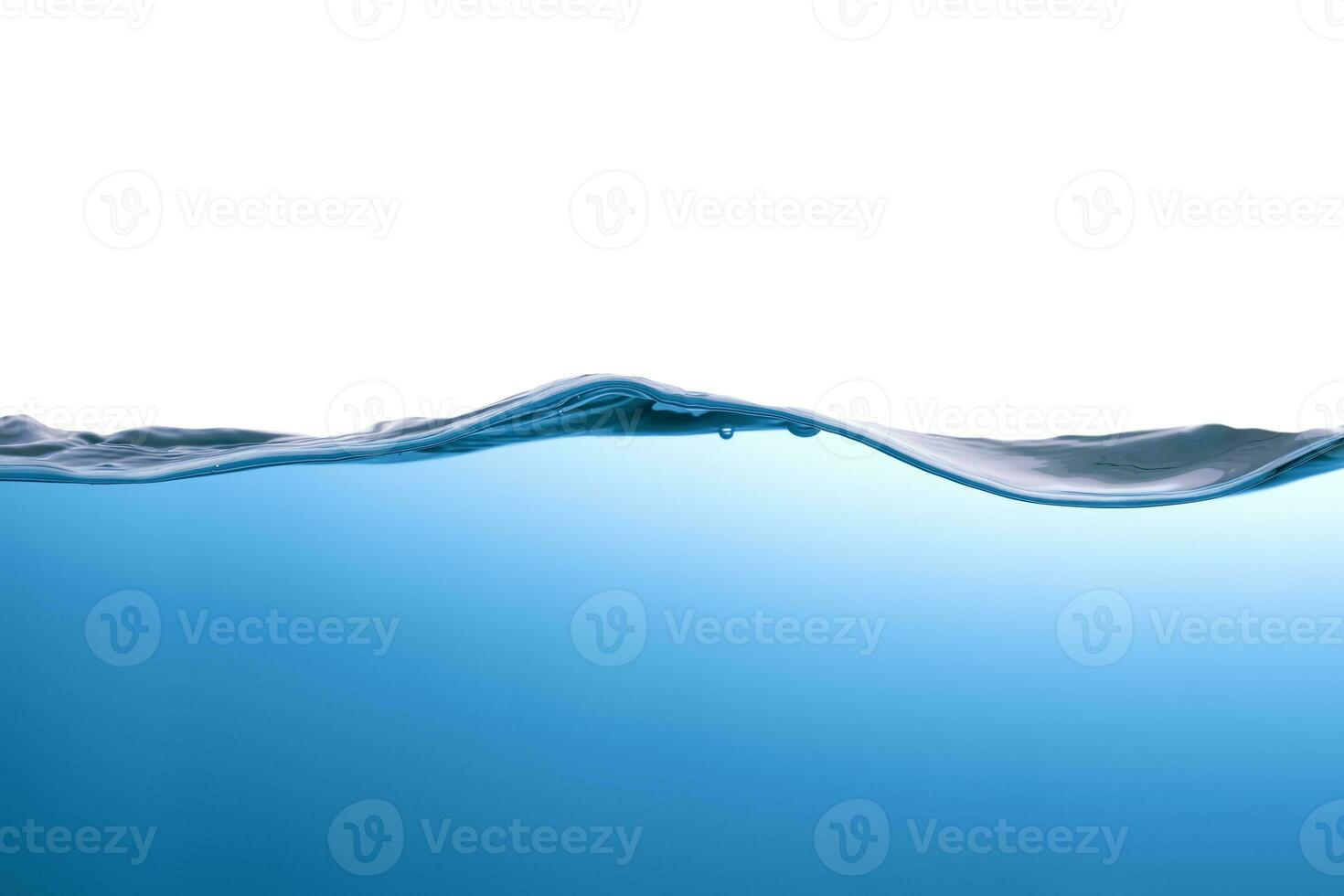 Water surface movement. white background. Movement. Close-up view. photo