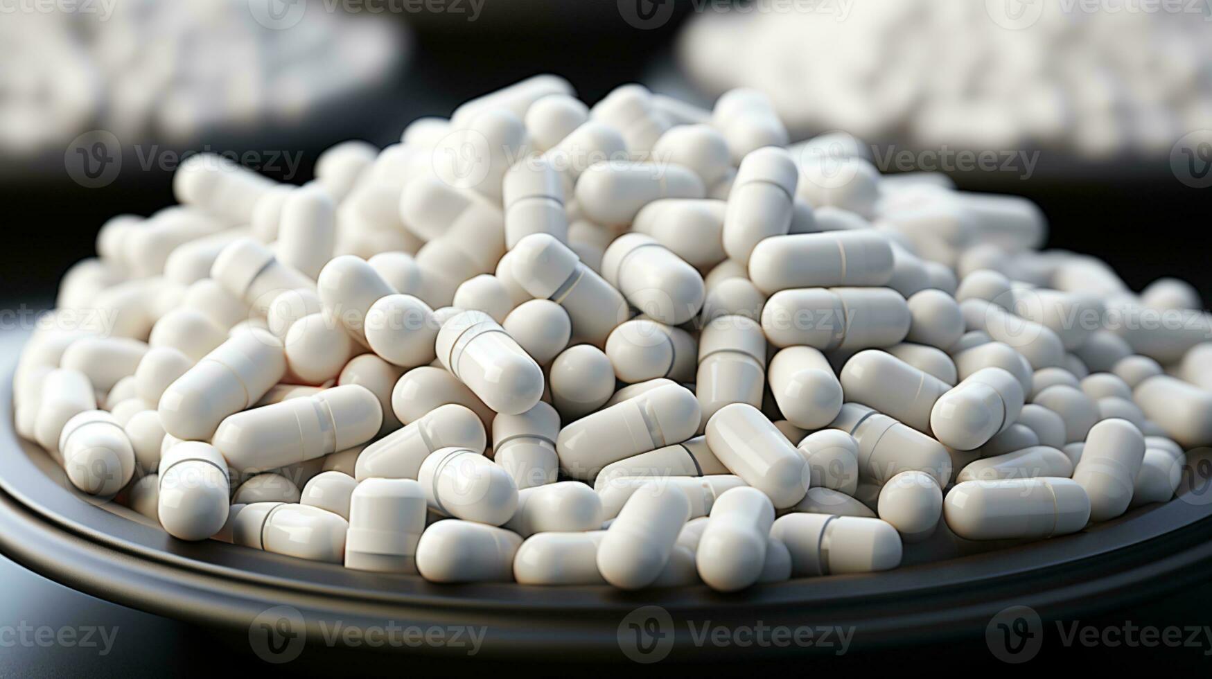 Capsule medicine vitamin photo realistic AI generated
