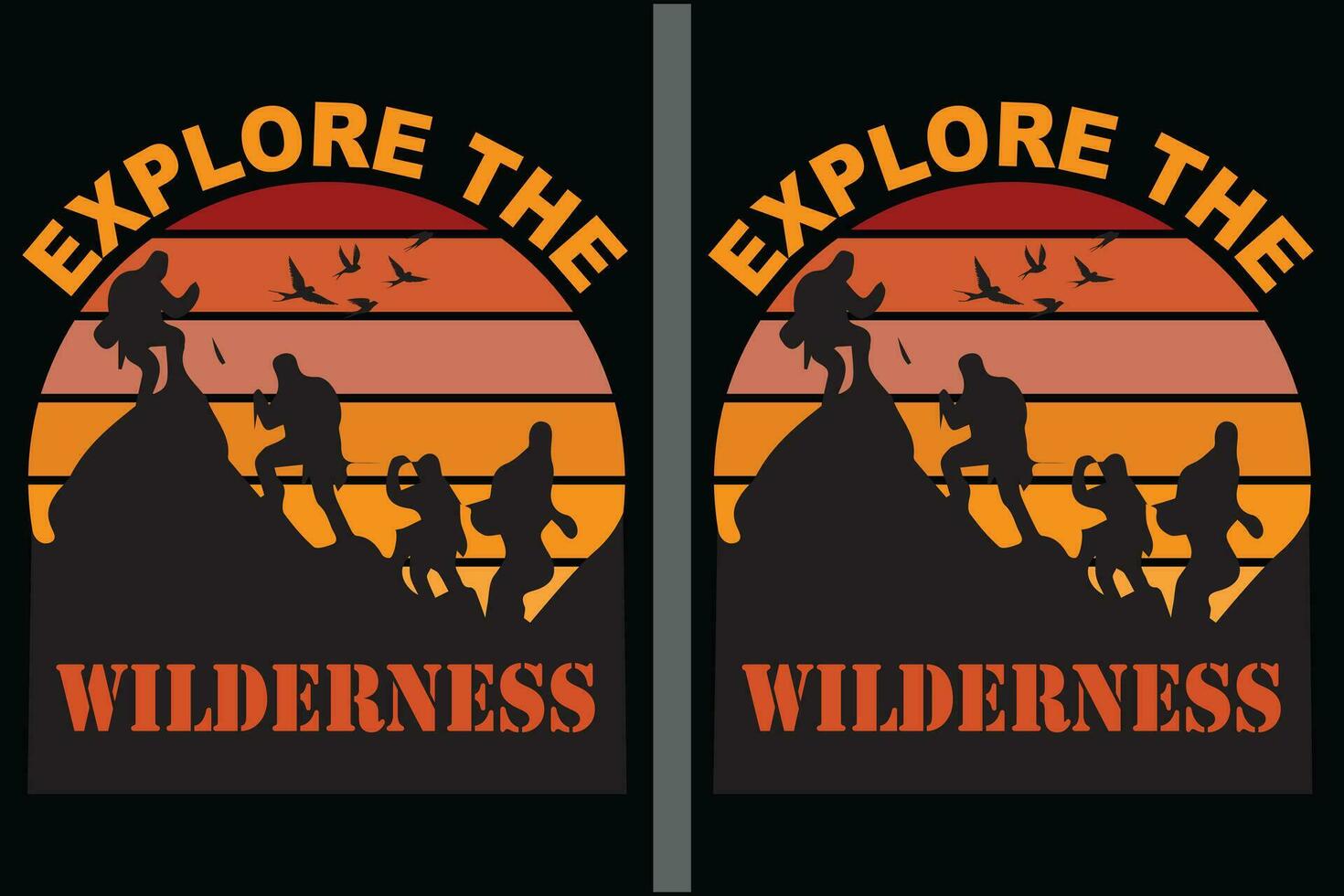 excursionismo creativo camiseta vector diseño, citas acerca de senderismo, Clásico excursionismo t camisa, senderismo, cámping,