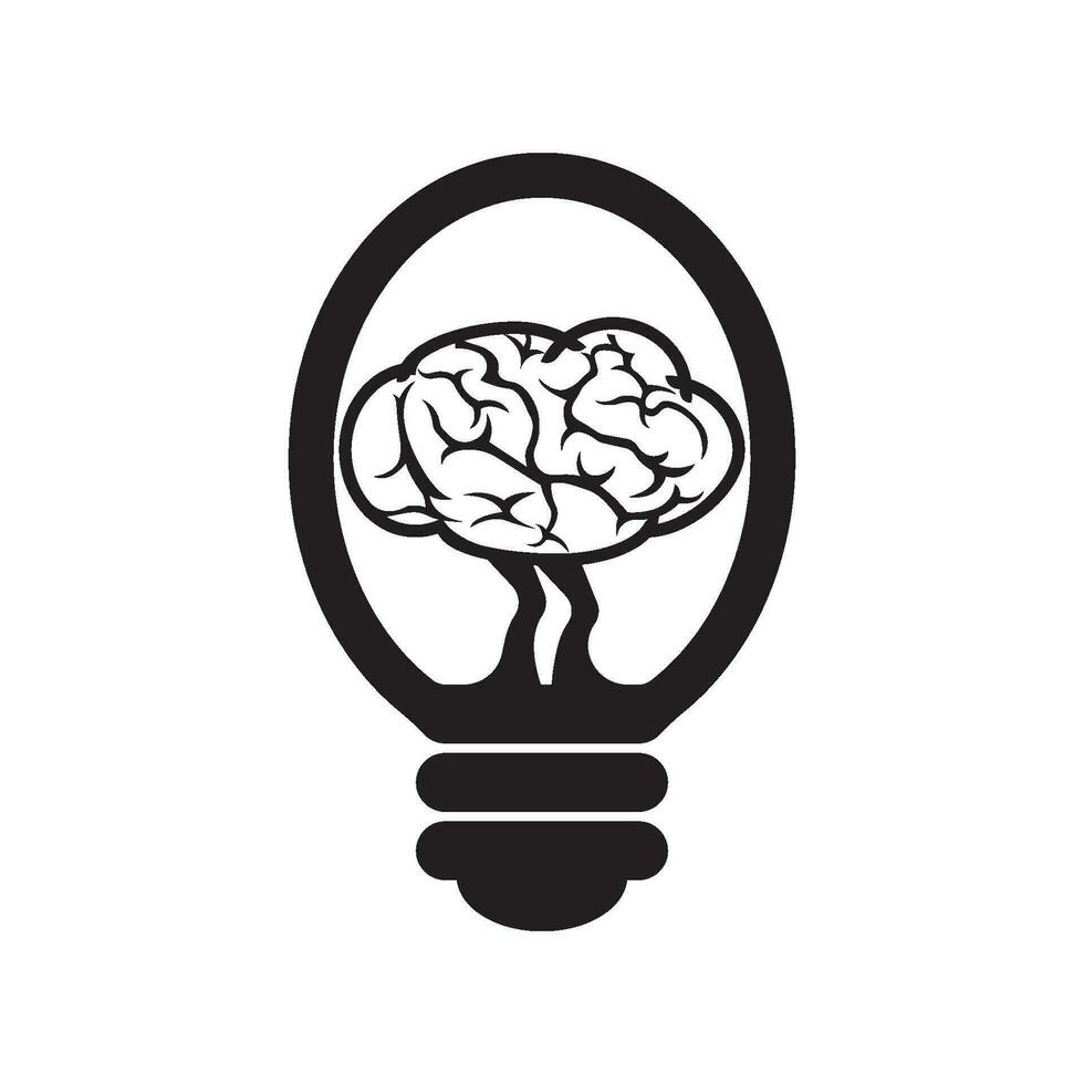 Brain logo icon design vector illustration