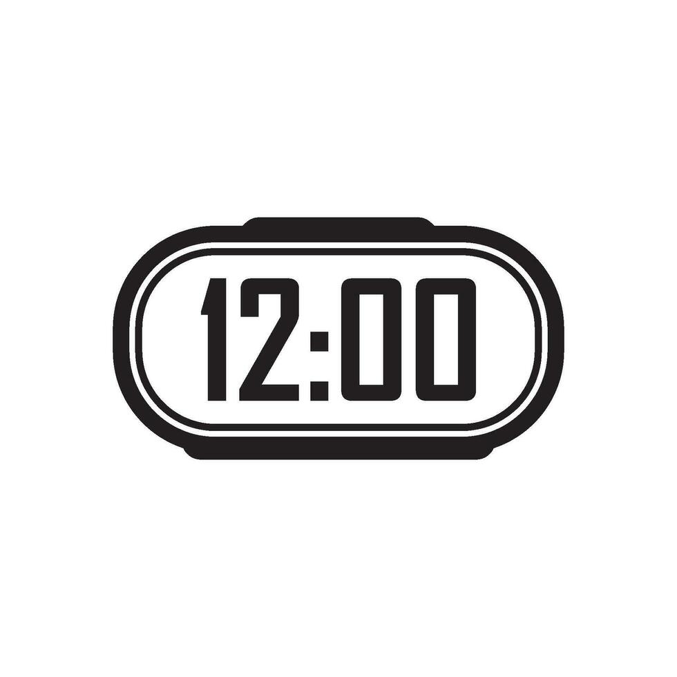 clock logo icon design vector illustration,