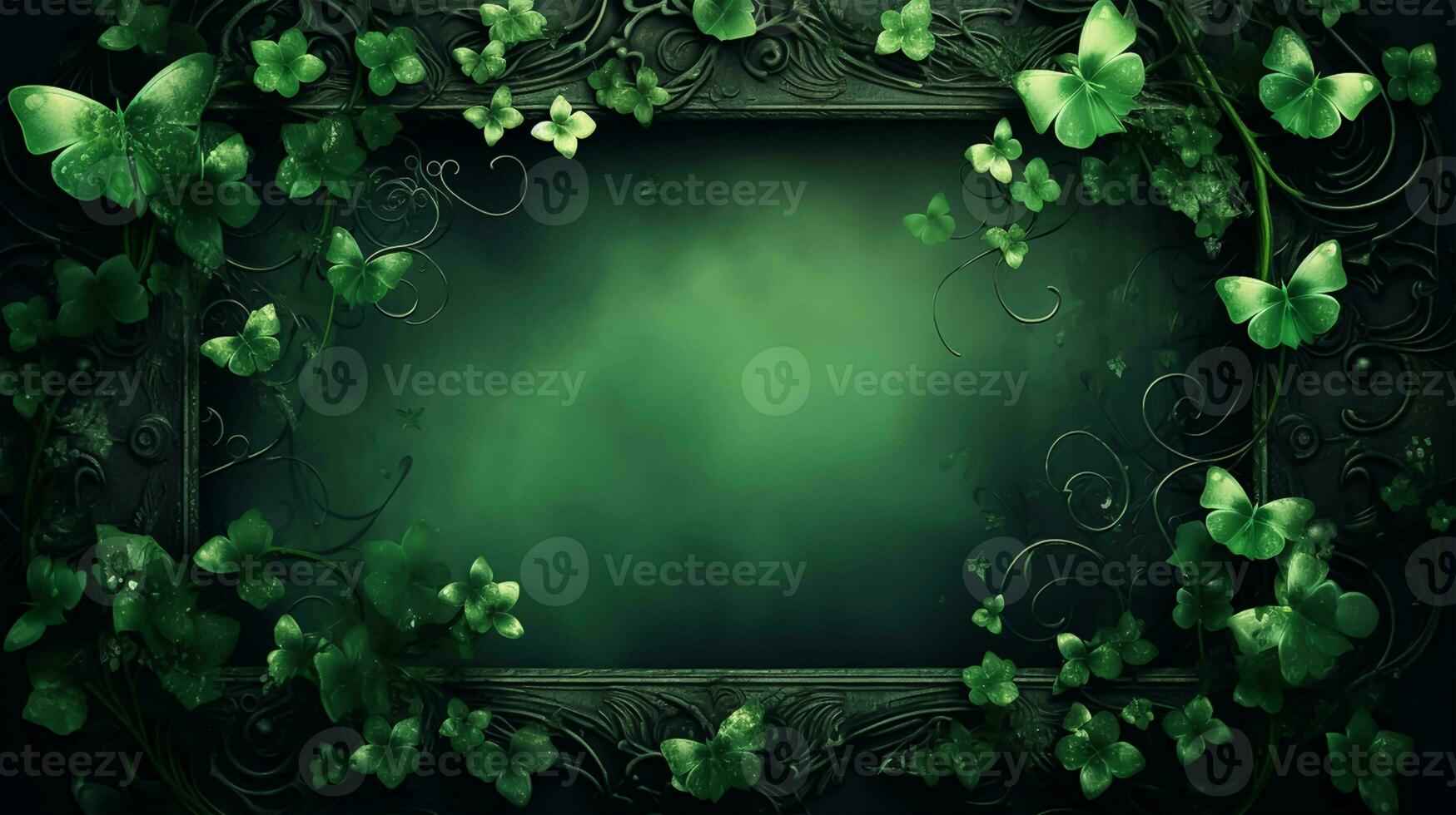 AI generated Portrait of a leprechaun isolated on white background photo