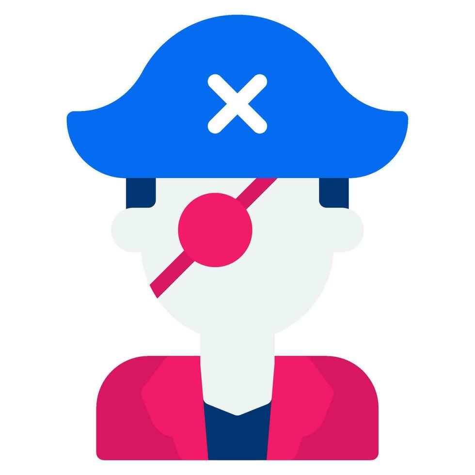 Pirate icon illustration for UIUX, infographic, etc vector