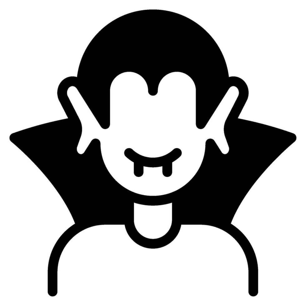 Vampire icon illustration for UIUX, infographic, etc vector