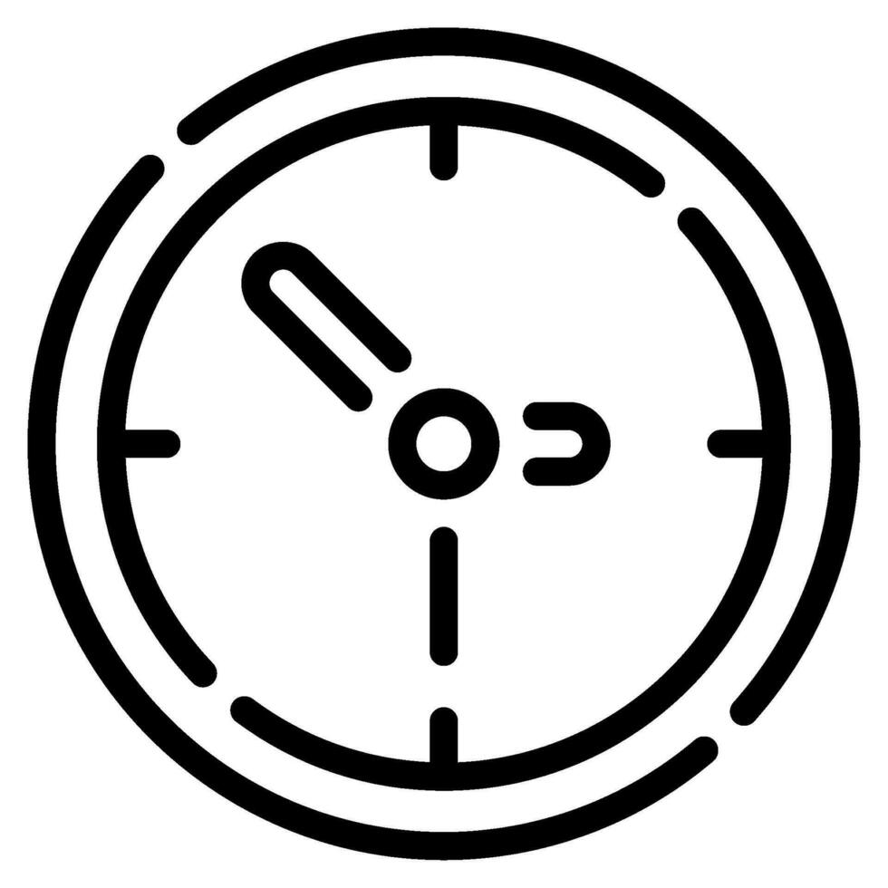 Clock icon illustration for UIUX, web, app, infographic etc vector