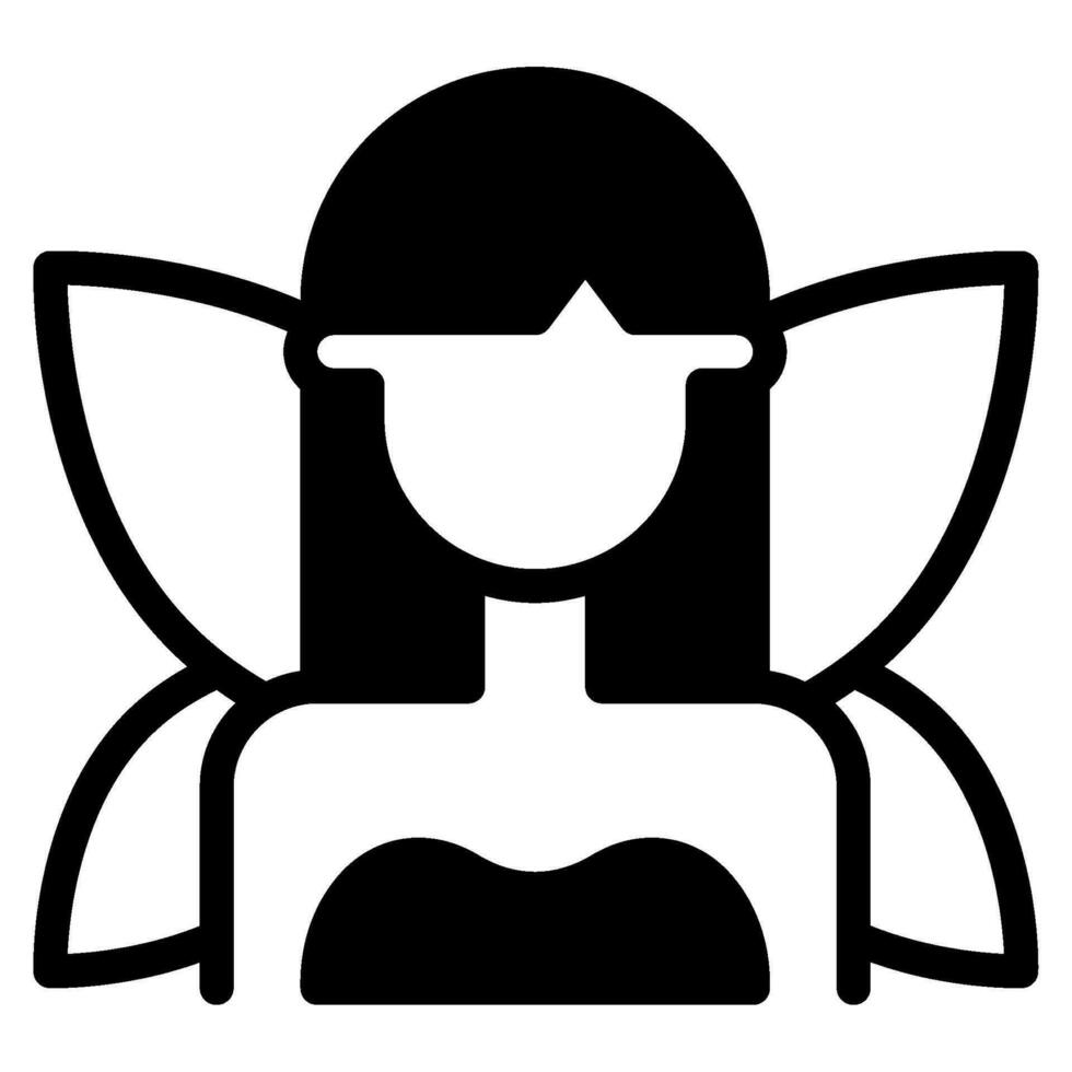 Fairy icon illustration for UIUX, infographic, etc vector