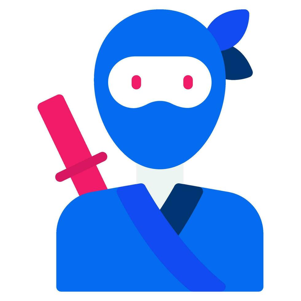 Ninja icon illustration for UIUX, infographic, etc vector