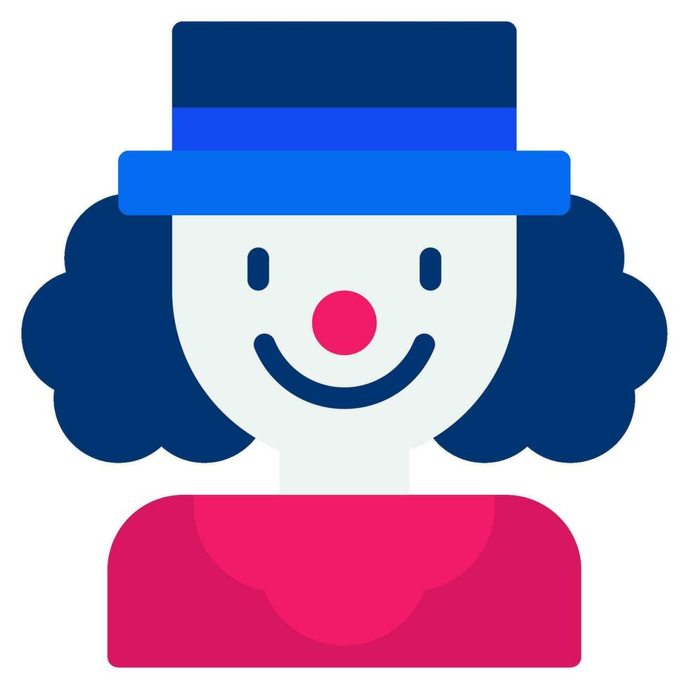 Clown icon illustration for UIUX, infographic, etc vector
