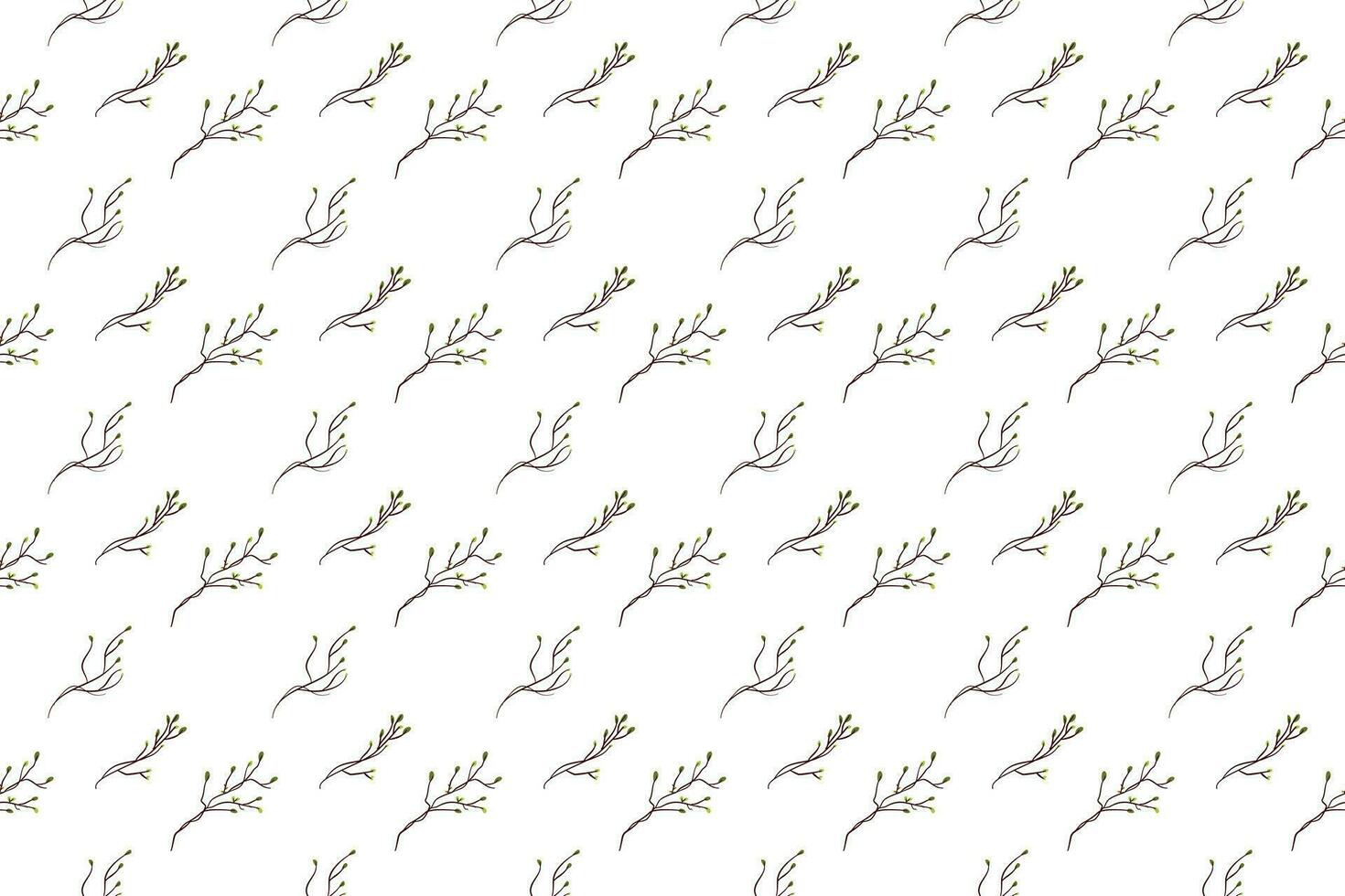 Bouquet of pine branches as seamless pattern background vector