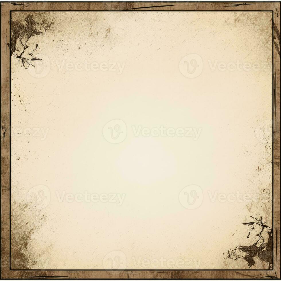 an old grungy paper background with a blank space for your text generative ai photo