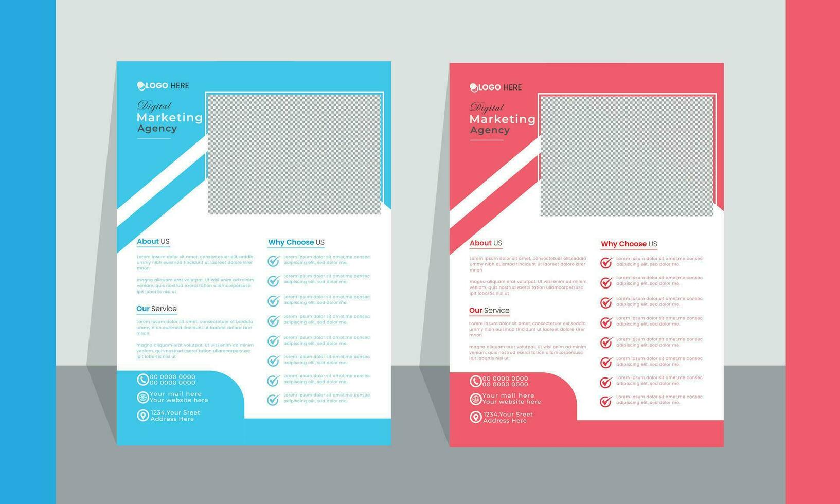 Modern exclusive corporate Business Flyer Template Layout with Colorful Accents. vector