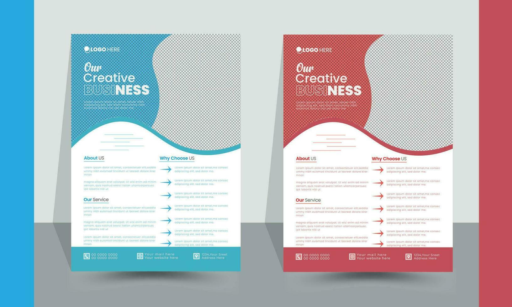 Modern Creative Flyer Design Template vector