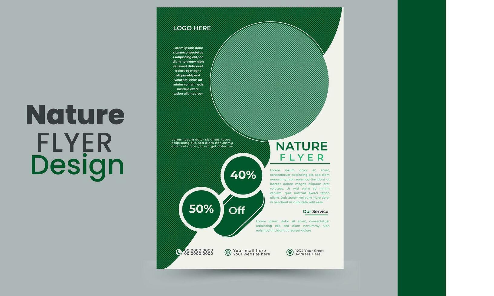 Modern exclusive corporate Business Flyer Template Layout with Colorful Accents. vector