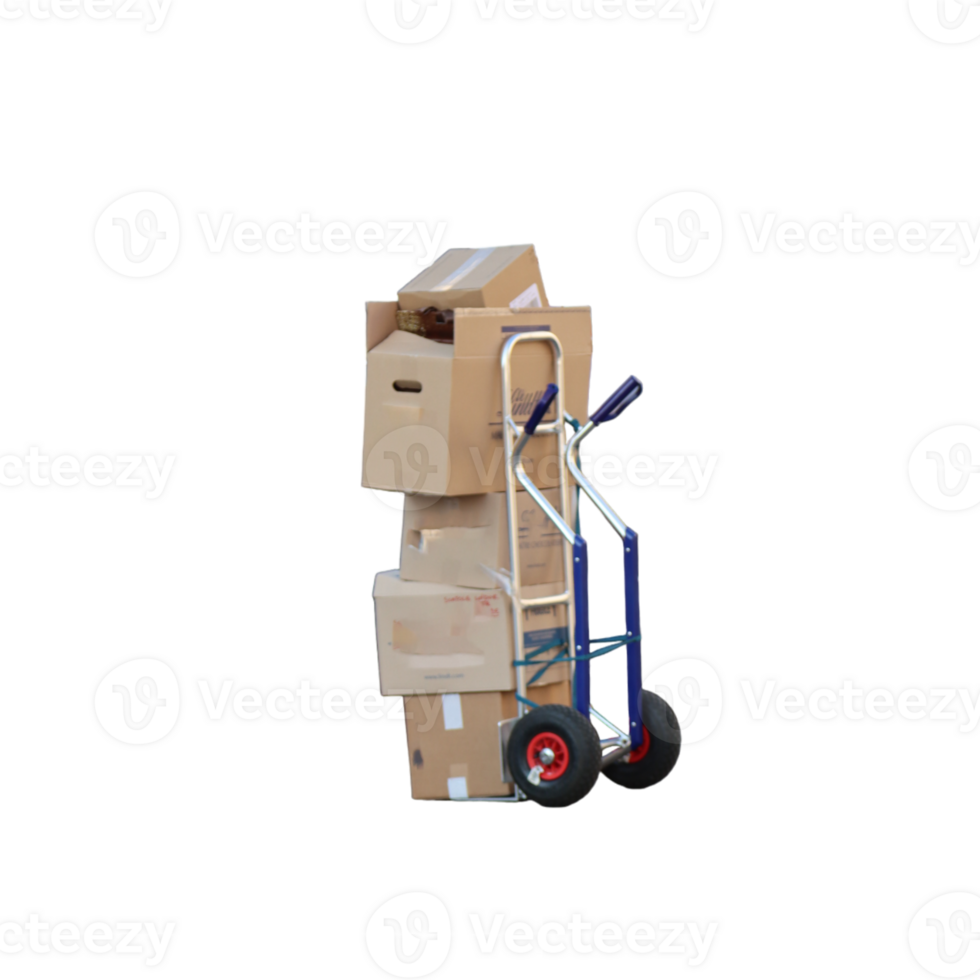 Hand trolley for parcels png