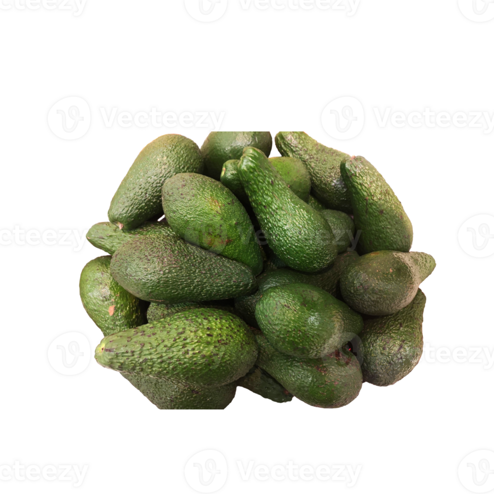 group of contoured avocado pile- png