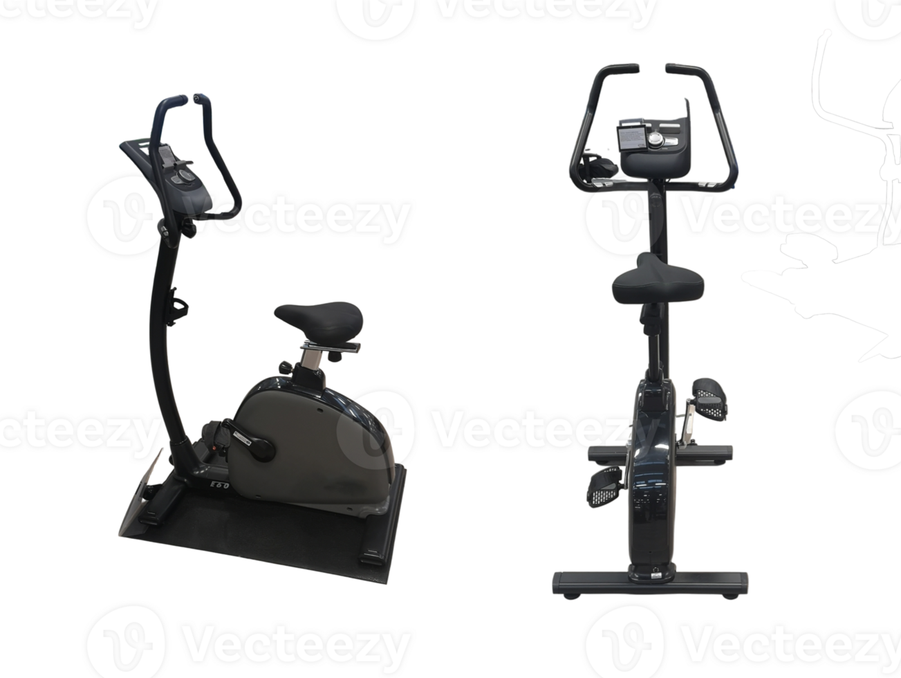 Upright exercise bike for gym use 34758832 PNG