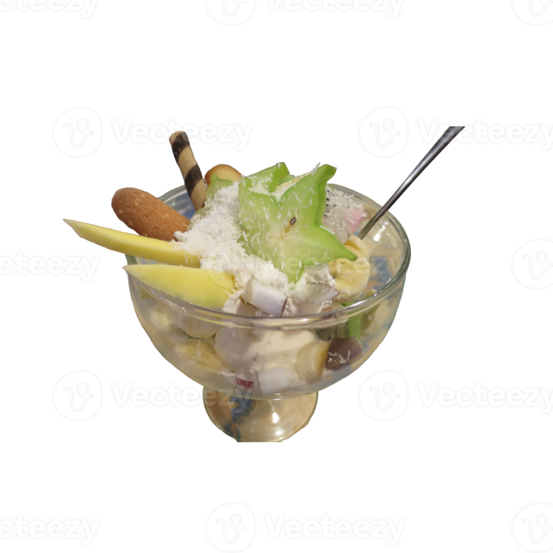 Fruit ice cream sundae 34758967 PNG