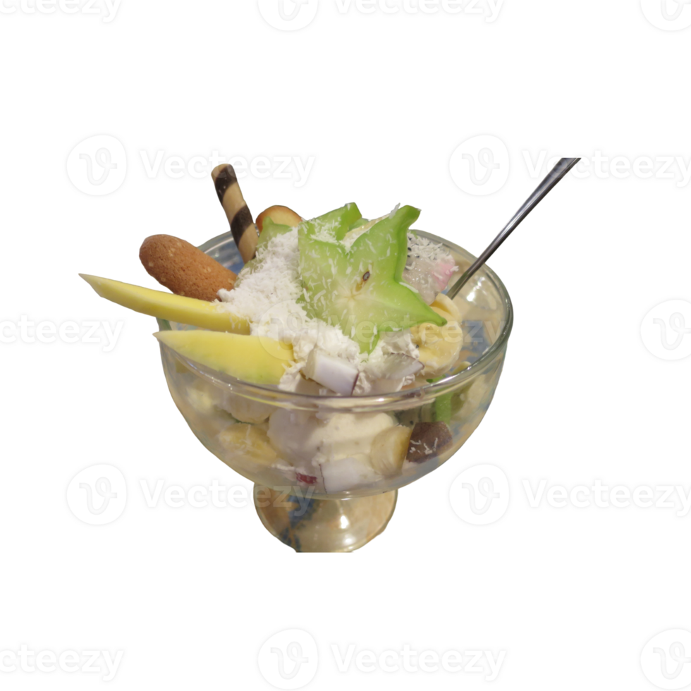 Fruit ice cream sundae 34758967 PNG