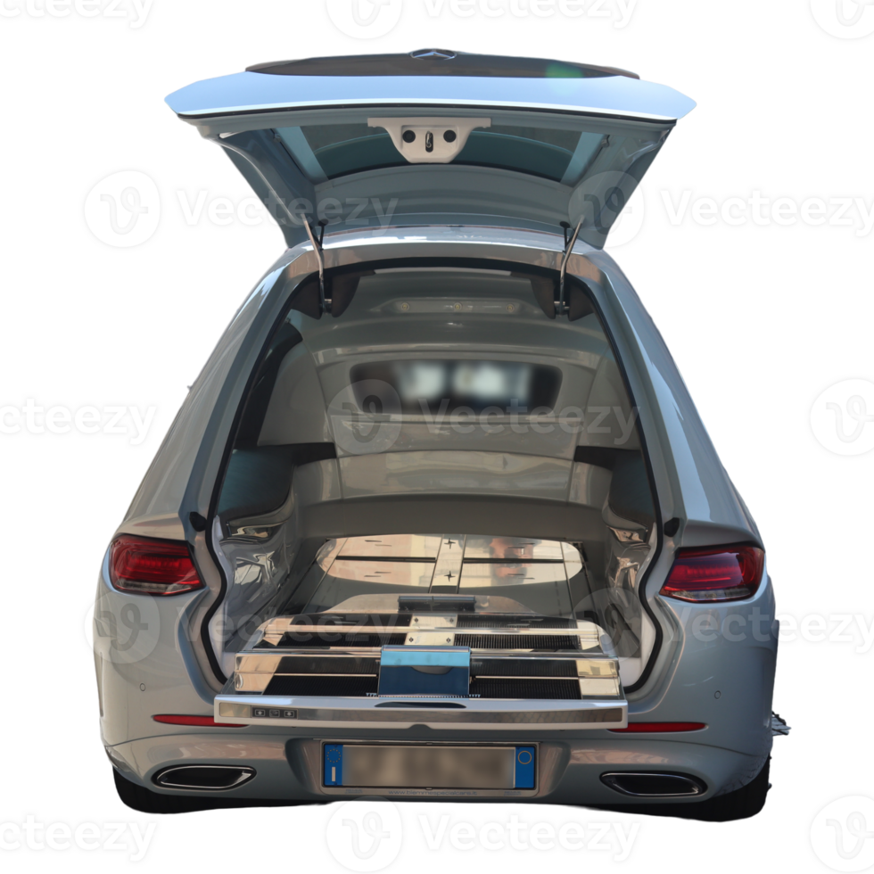 funeral car with open trunk png