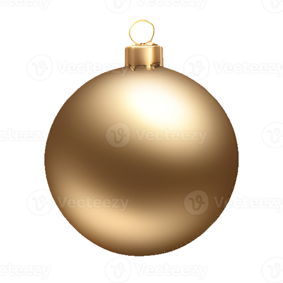 AI generated Golden Christmas ball, A Glowing Christmas Background Embellished with Golden Baubles and Shimmering Balls. ai generated png