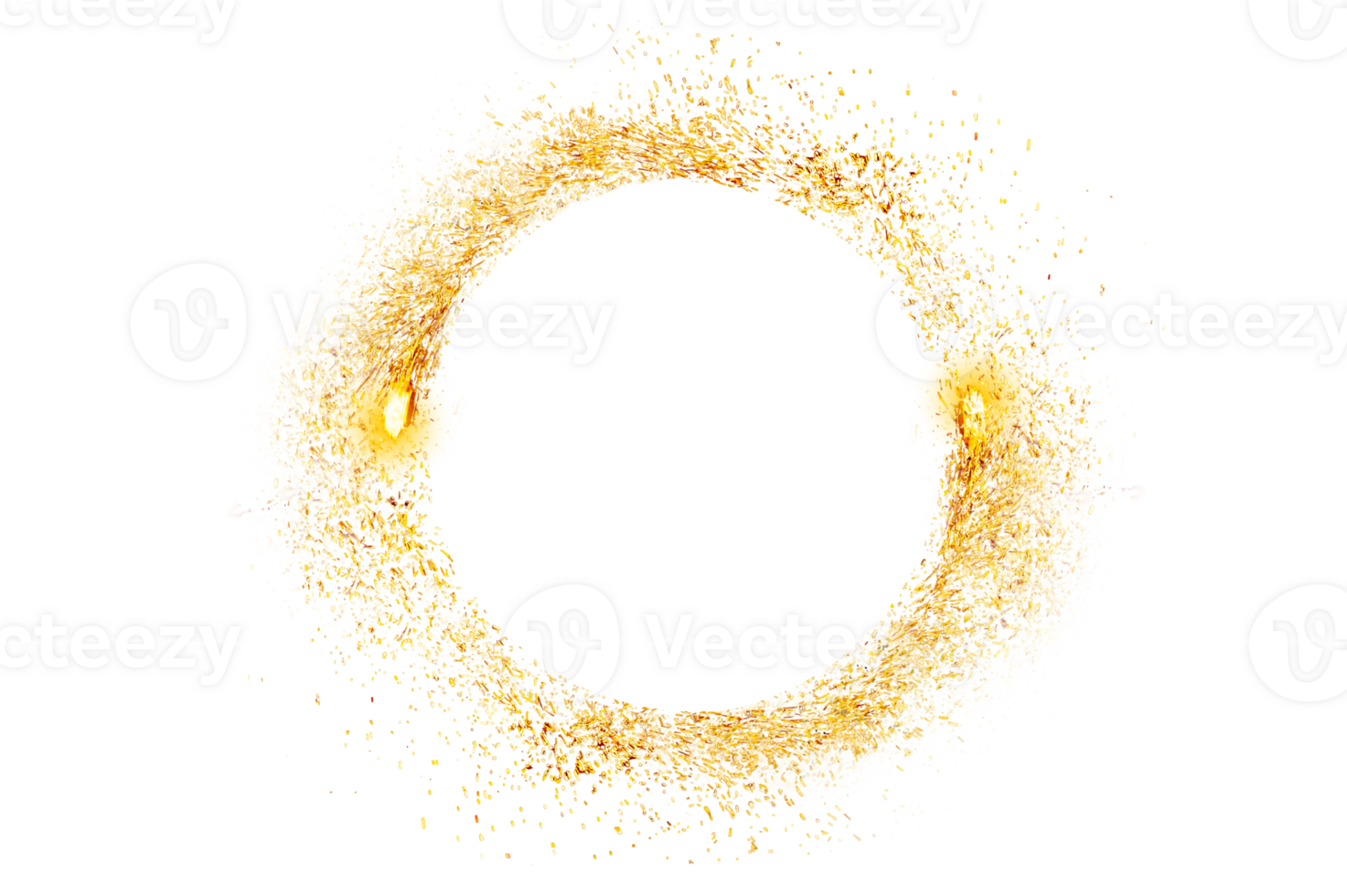 circle light frame Isolate on transparent background PNG file