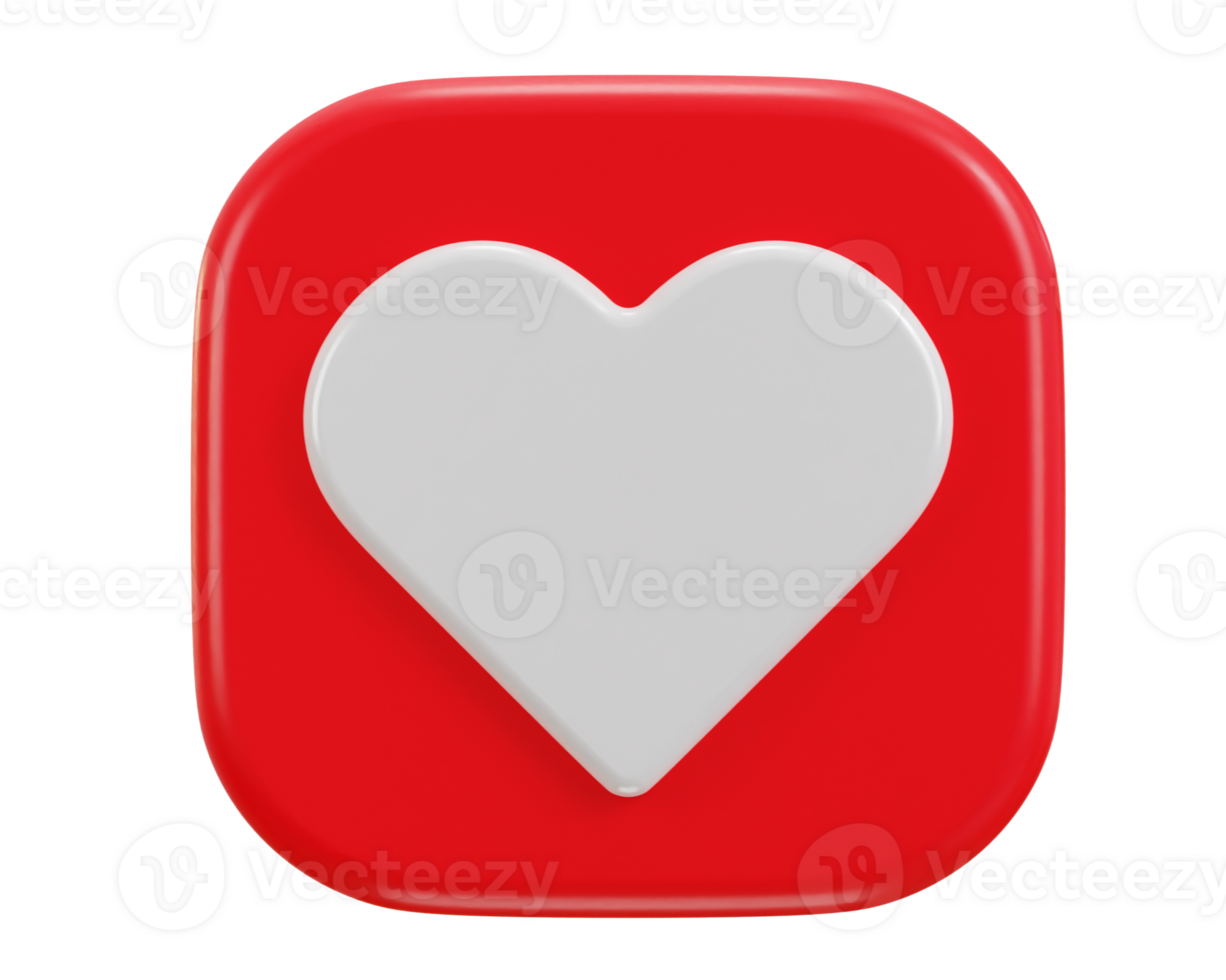 icono de amor 3d png