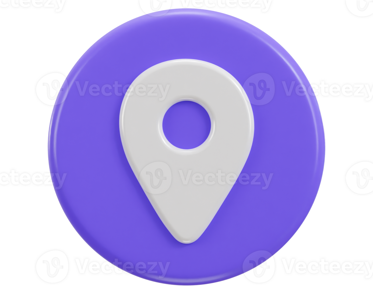location map pin gps pointer markers 3d realistic icon png
