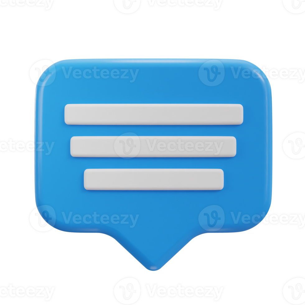 3d chatting icon illustration png
