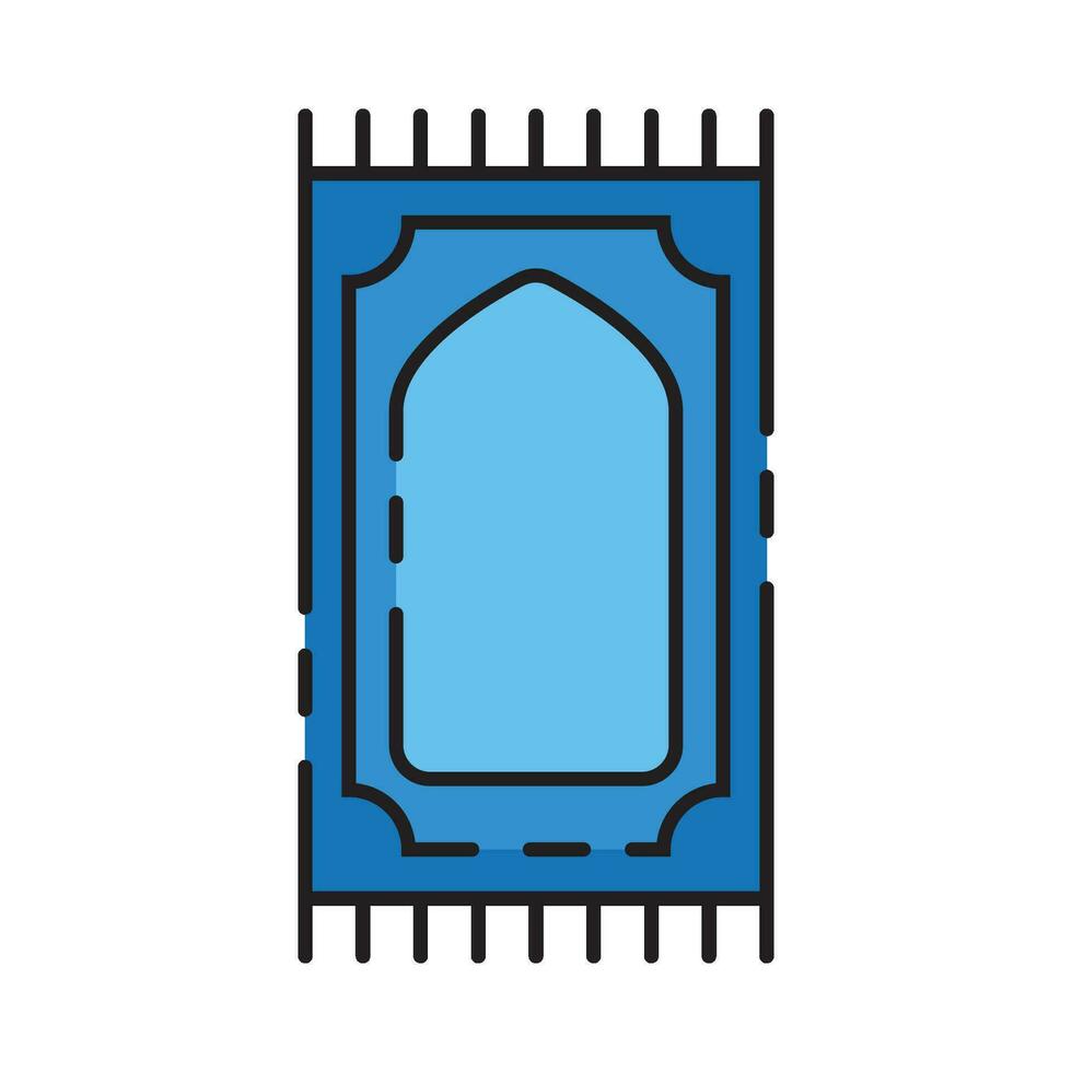 prayer mat icon vector