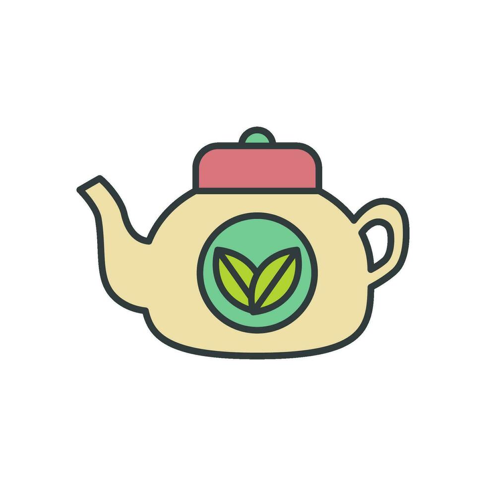 té maceta icono vector diseño plantillas sencillo y moderno