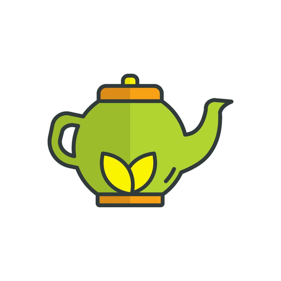 té maceta icono vector diseño plantillas sencillo y moderno