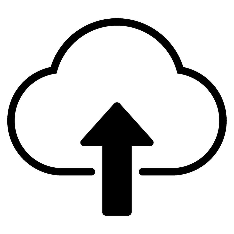 Send to Cloud icon illustration for uiux, infographic, web, app, etc vector