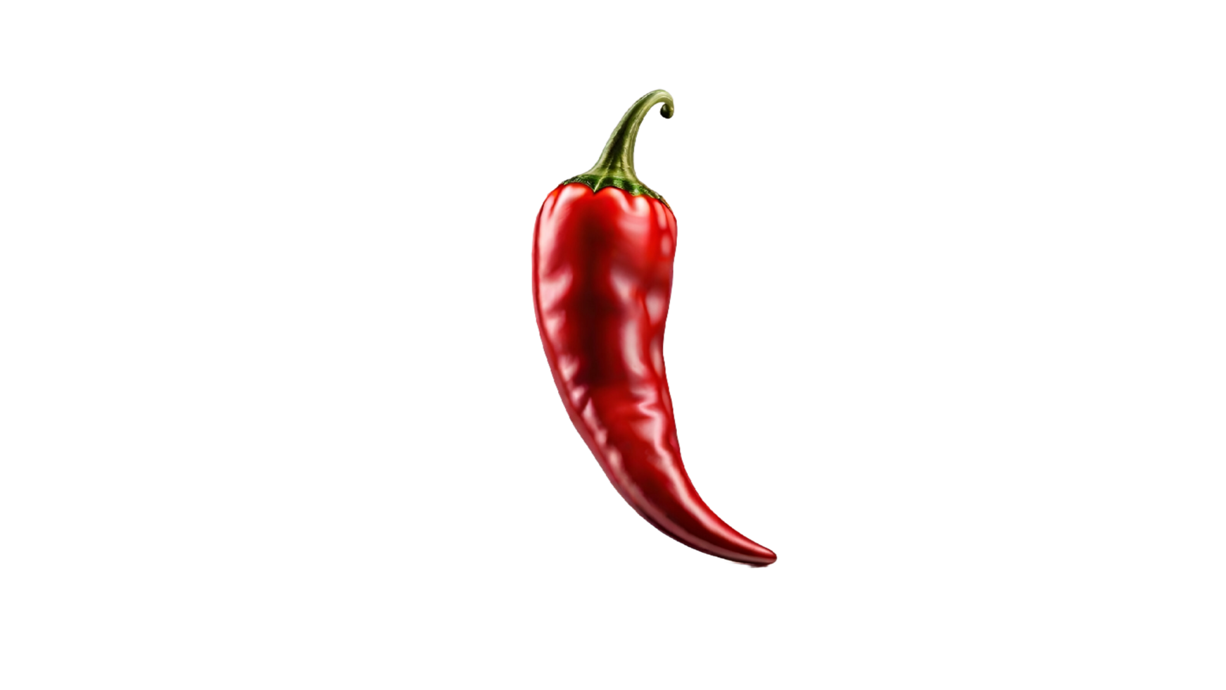 Red hot chili pepper on transparent background png. AI Generative png