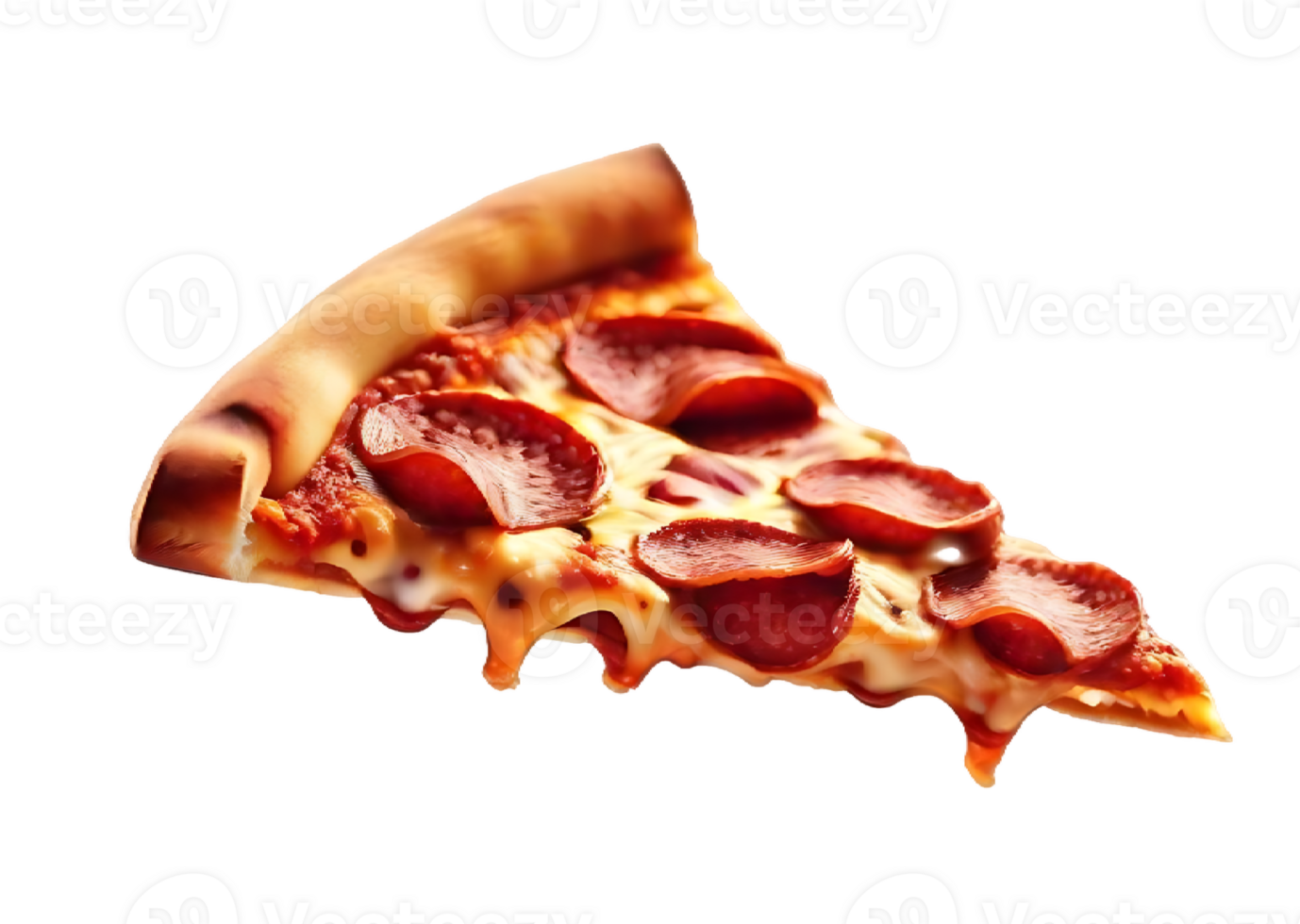 AI generated Slice of pepporoni pizza - PNG