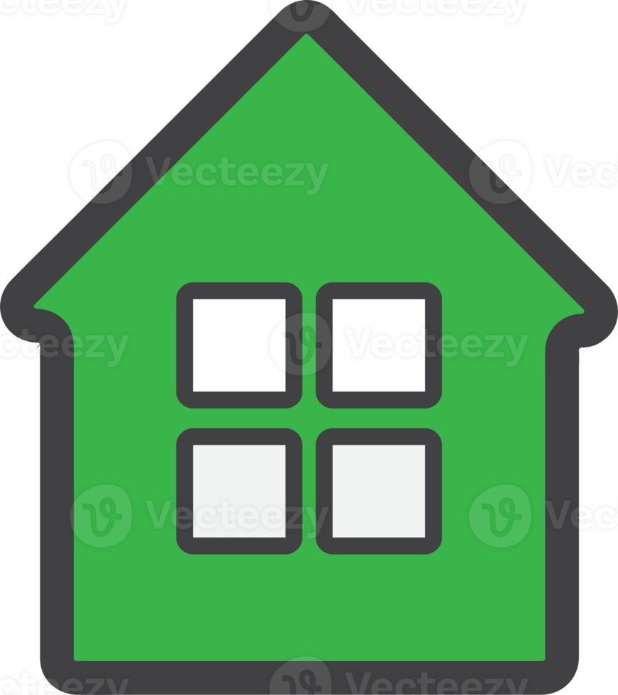 flat style home icon png