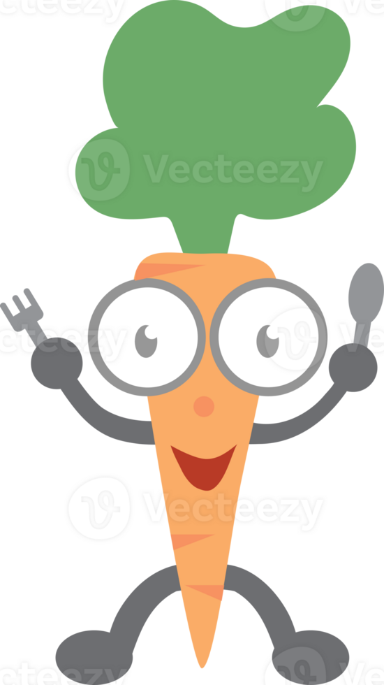 cute carrot cartoon png