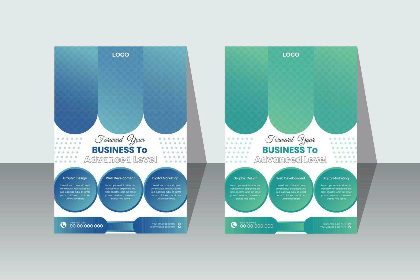 Corporate business flayer design vector