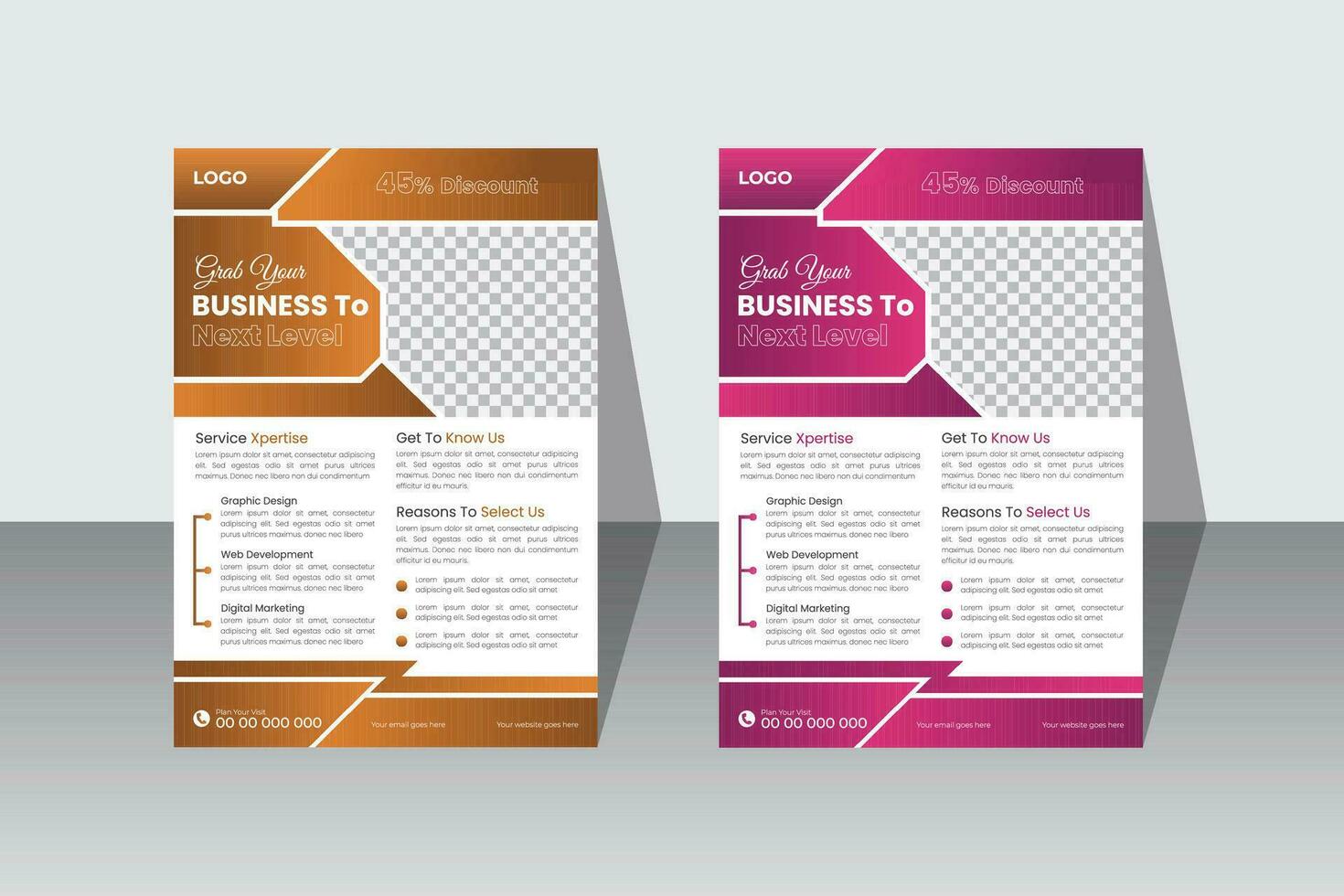 Corporate business flayer design vector