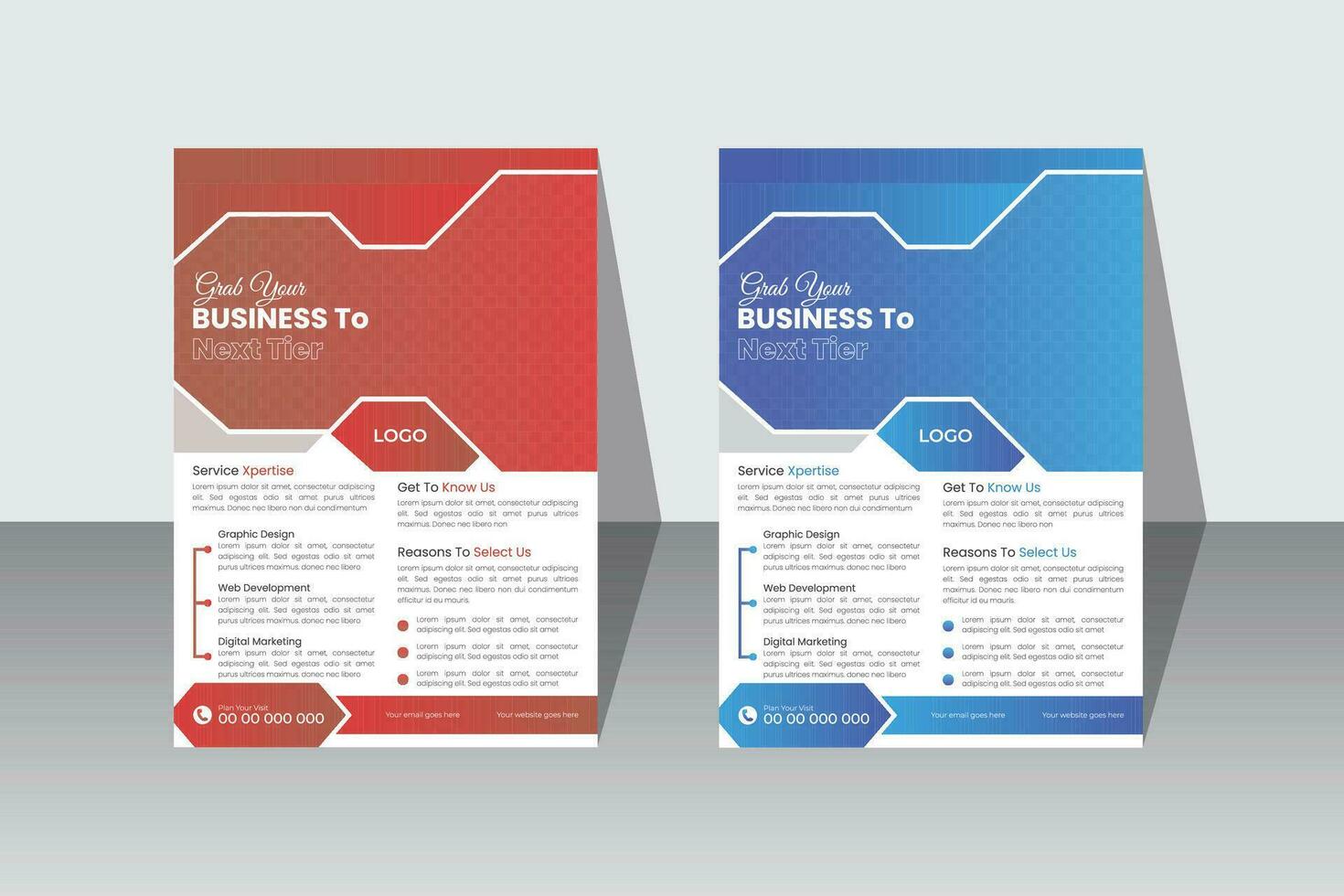 Corporate business flayer design vector