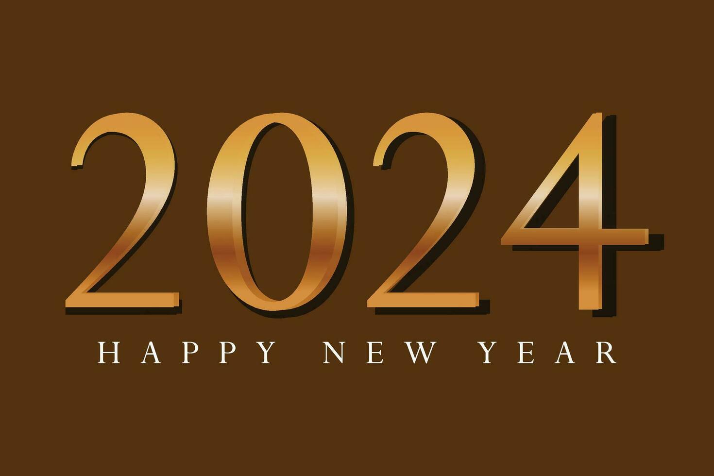 2024 banner celebration new year celebration with modern style, colorful text vector
