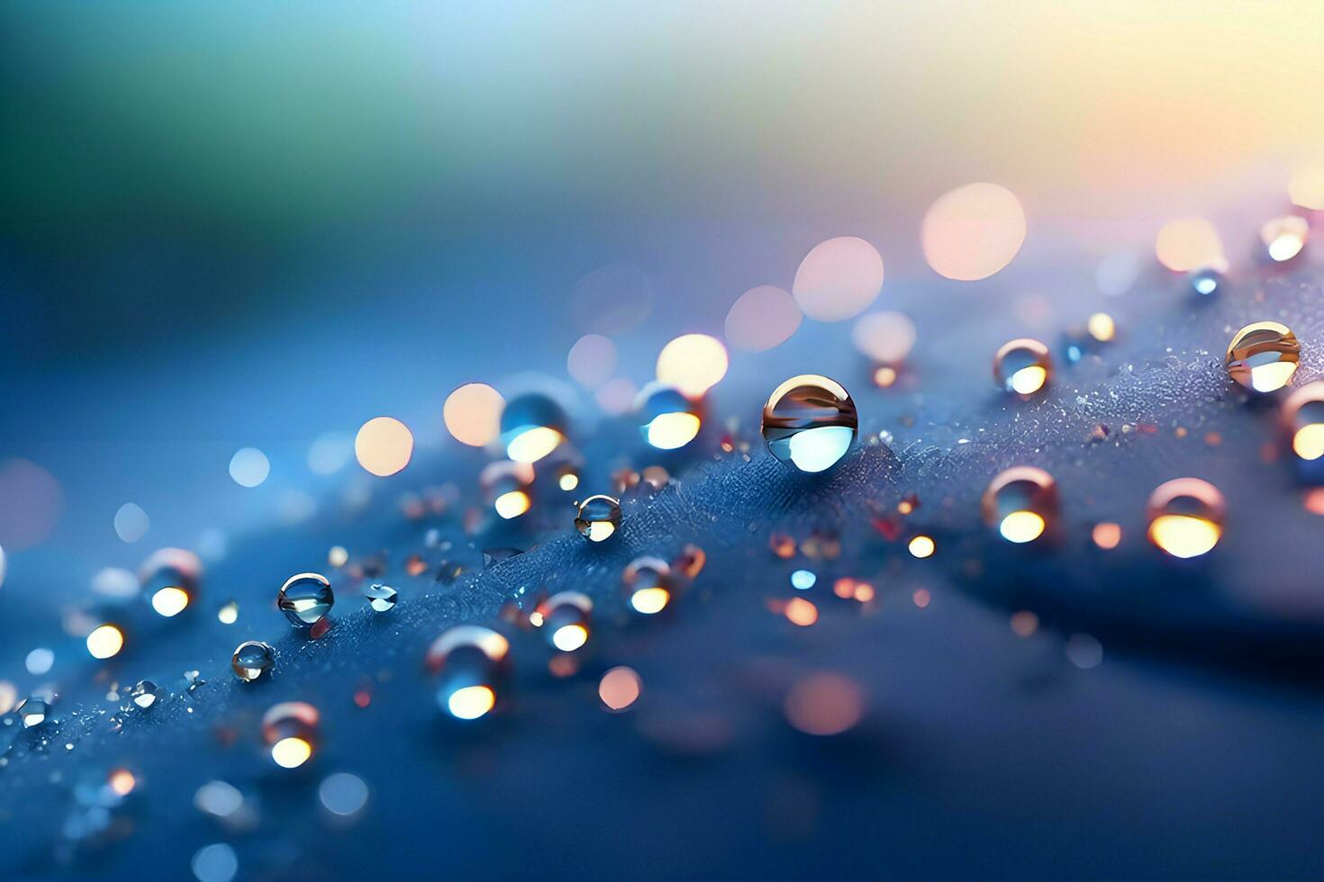 planta cerca arriba con verdor y Rocío gotas antecedentes imágenes fondo de pantalla con ai generado foto