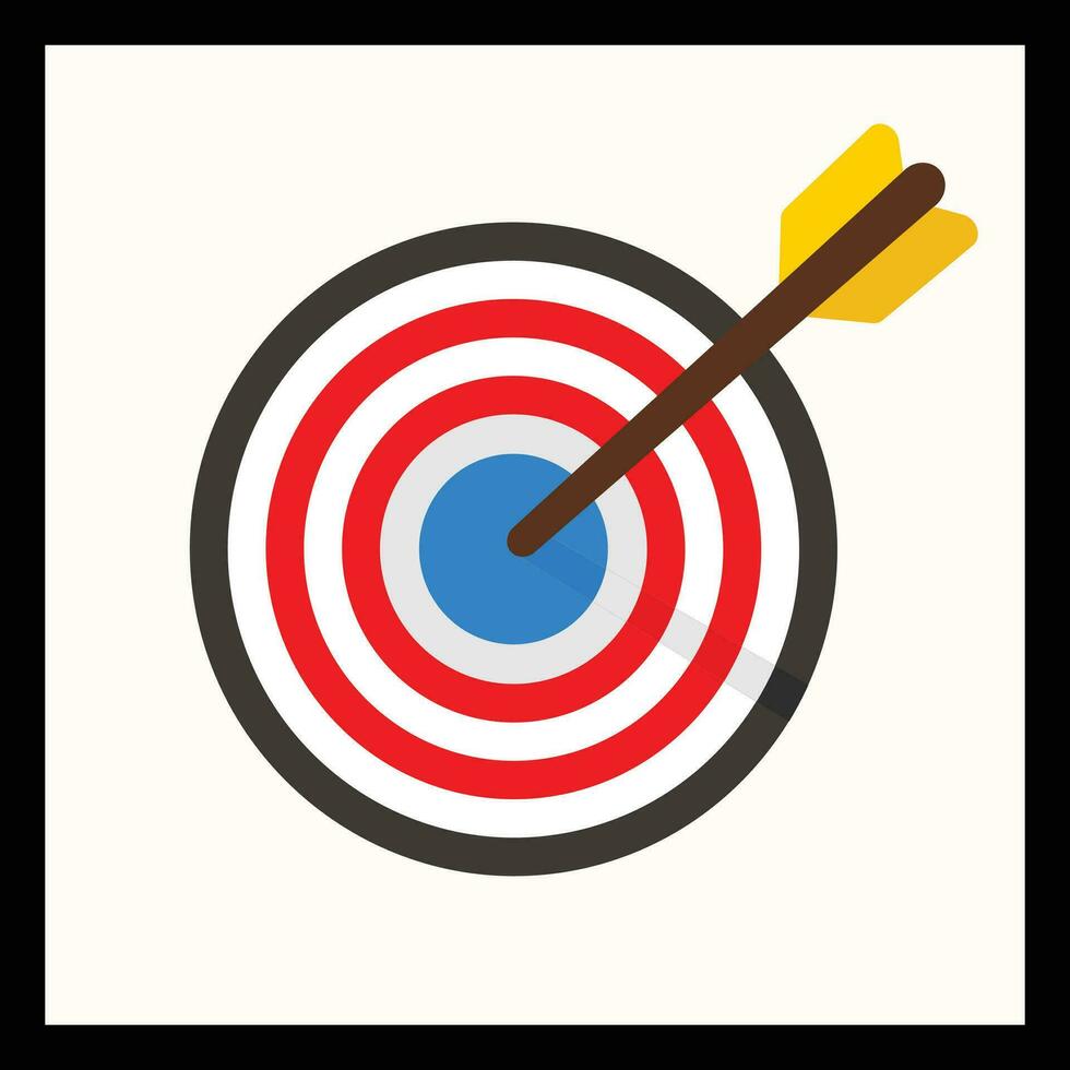 Target icons. Goal symbol collection. Simple target with arrow. Darts icon. Target mission vector illustration on white background. Target icon simple sign.