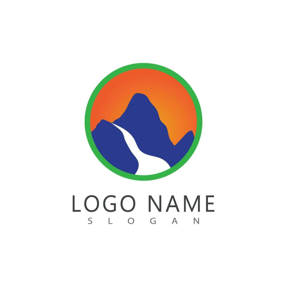 Mountain icon Logo Template Vector illustration design