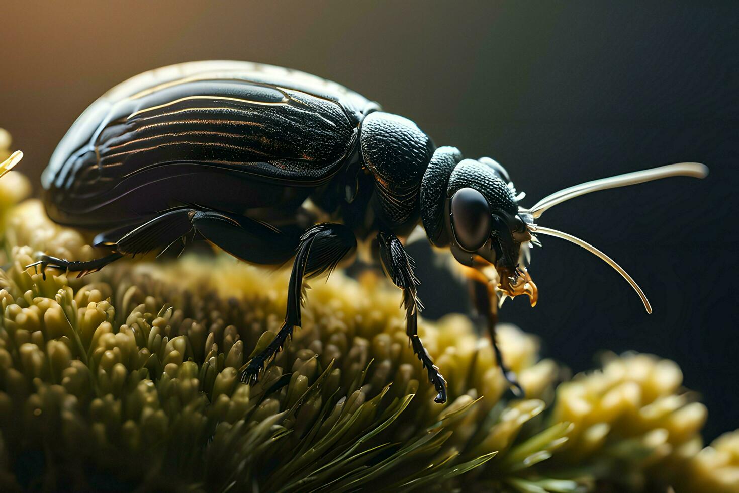 foto realista feroz omnívoro animal en naturaleza con generado por ai