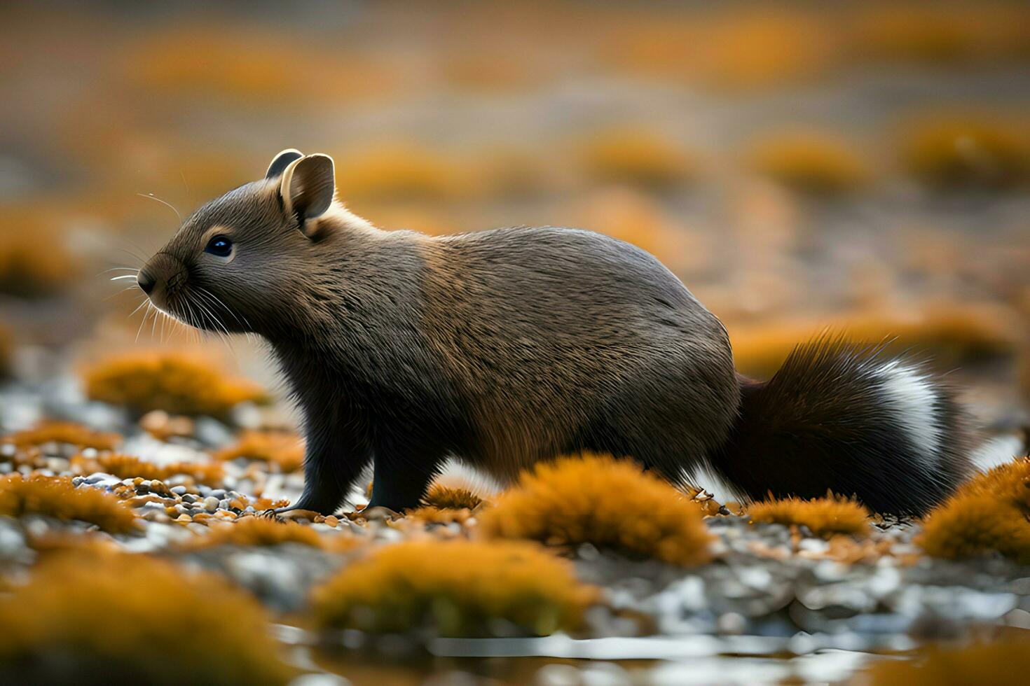 foto realista feroz omnívoro animal en naturaleza con generado por ai