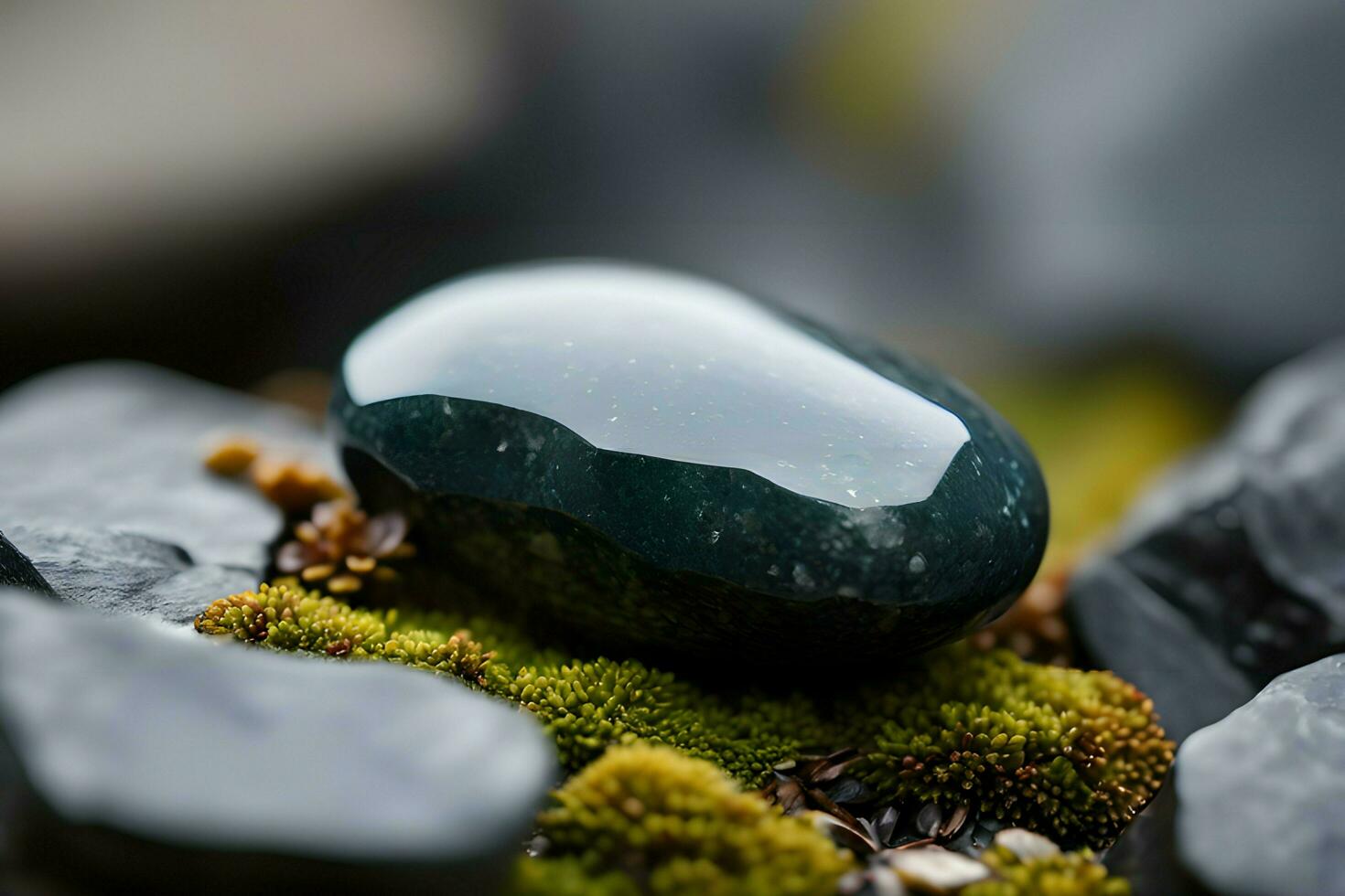 Photo of a realistic close-up of a group of natural stones with Ai generated