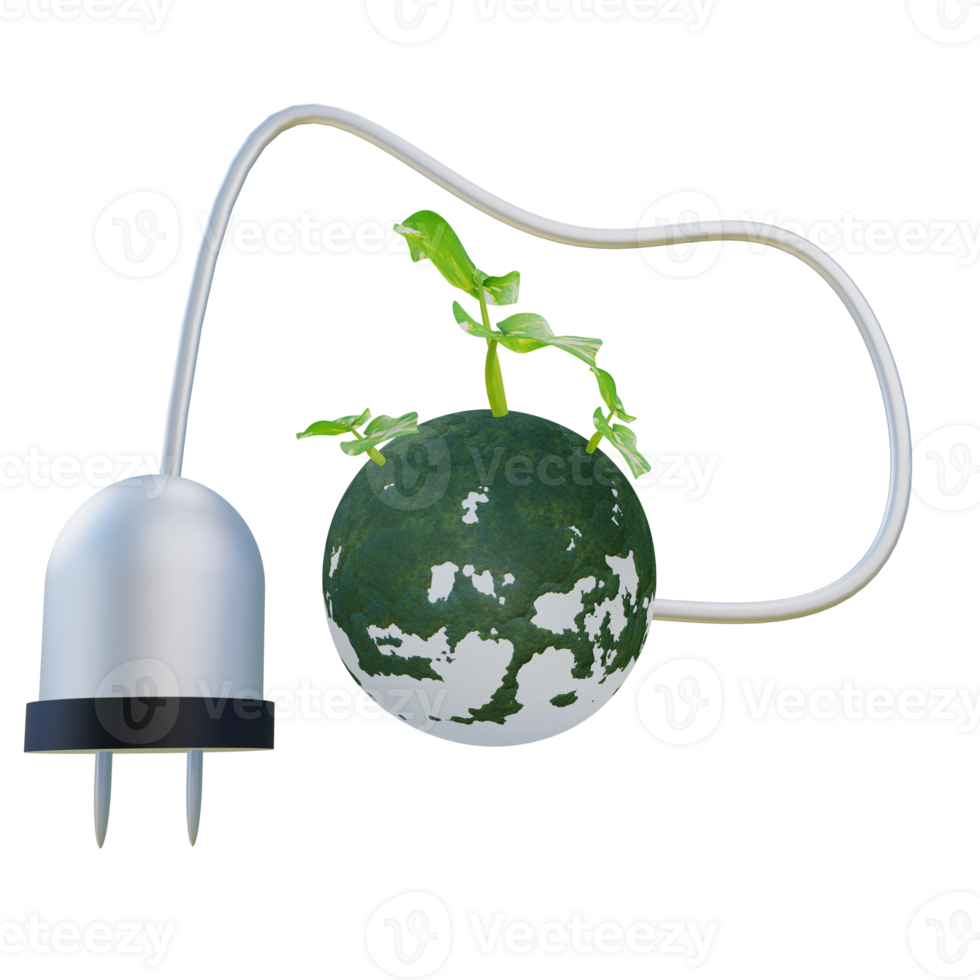 green electricity city png