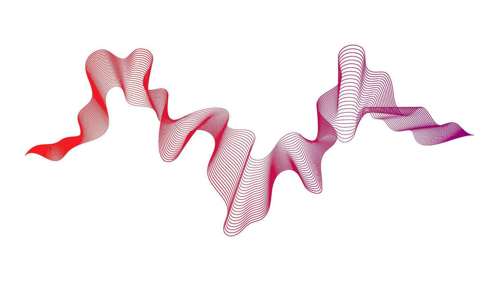 Abstract backdrop with wave gradient lines vector